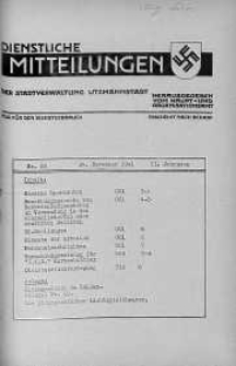Dienstliche Mitteilungen die Stadtverwaltung Litzmannstadt 24 listopad 1941 nr 28