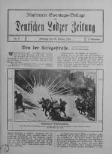 Illustrierte Sonntagsbeilage zur Deutschen Lodzer Zeitung 23 styczeń 1916 nr 4