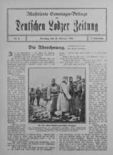 Illustrierte Sonntagsbeilage zur Deutschen Lodzer Zeitung 20 luty 1916 nr 8