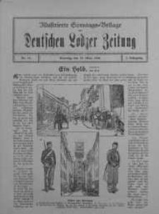 Illustrierte Sonntagsbeilage zur Deutschen Lodzer Zeitung 19 marzec 1916 nr 12