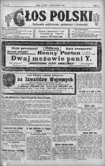 Głos Polski : dziennik polityczny, społeczny i literacki 7 październik 1919 nr 275