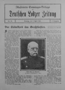 Illustrierte Sonntagsbeilage zur Deutschen Lodzer Zeitung 2 kwiecień 1916 nr 14