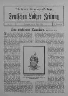 Illustrierte Sonntagsbeilage zur Deutschen Lodzer Zeitung 30 kwiecień 1916 nr 18