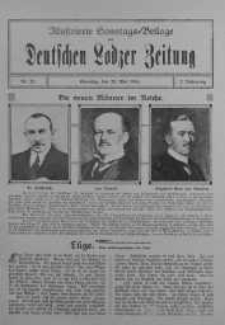 Illustrierte Sonntagsbeilage zur Deutschen Lodzer Zeitung 28 maj 1916 nr 22