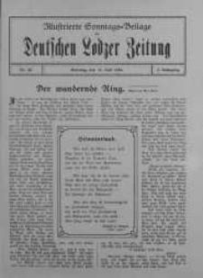 Illustrierte Sonntagsbeilage zur Deutschen Lodzer Zeitung 16 lipiec 1916 nr 28