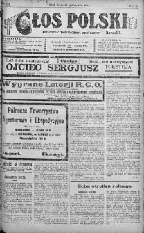 Głos Polski : dziennik polityczny, społeczny i literacki 22 październik 1919 nr 290