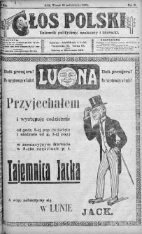 Głos Polski : dziennik polityczny, społeczny i literacki 28 październik 1919 nr 296
