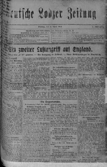 Deutsche Lodzer Zeitung 3 kwiecień 1916 nr 93
