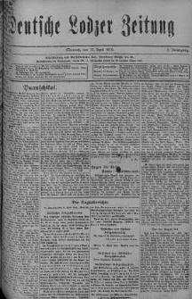 Deutsche Lodzer Zeitung 12 kwiecień 1916 nr 102