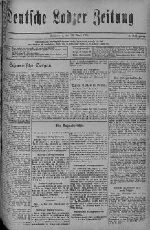 Deutsche Lodzer Zeitung 15 kwiecień 1916 nr 105