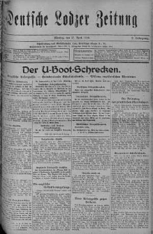 Deutsche Lodzer Zeitung 17 kwiecień 1916 nr 107