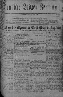 Deutsche Lodzer Zeitung 20 kwiecień 1916 nr 110