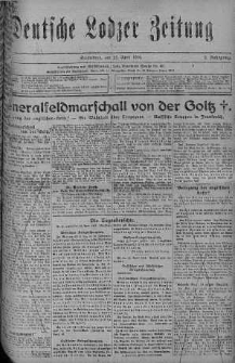 Deutsche Lodzer Zeitung 22 kwiecień 1916 nr 112