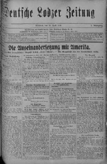 Deutsche Lodzer Zeitung 26 kwiecień 1916 nr 115