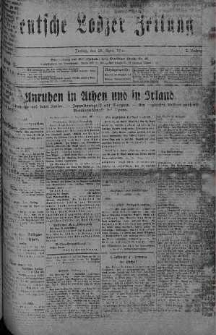 Deutsche Lodzer Zeitung 28 kwiecień 1916 nr 117