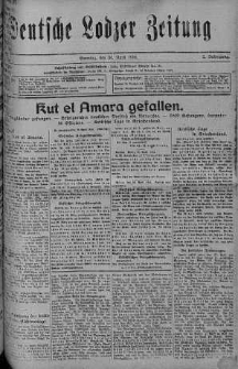Deutsche Lodzer Zeitung 30 kwiecień 1916 nr 119