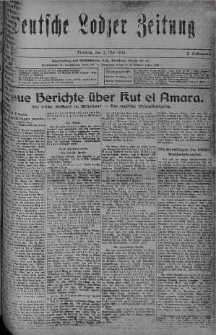 Deutsche Lodzer Zeitung 2 maj 1916 nr 121