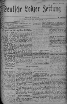 Deutsche Lodzer Zeitung 5 maj 1916 nr 124