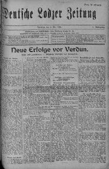 Deutsche Lodzer Zeitung 9 maj 1916 nr 128