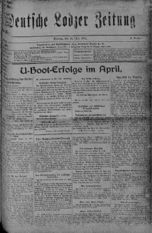 Deutsche Lodzer Zeitung 15 maj 1916 nr 134