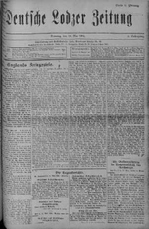 Deutsche Lodzer Zeitung 16 maj 1916 nr 135