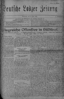 Deutsche Lodzer Zeitung 17 maj 1916 nr 136