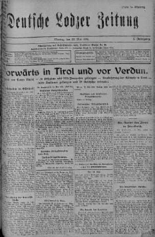 Deutsche Lodzer Zeitung 22 maj 1916 nr 141