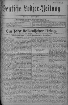 Deutsche Lodzer Zeitung 23 maj 1916 nr 142