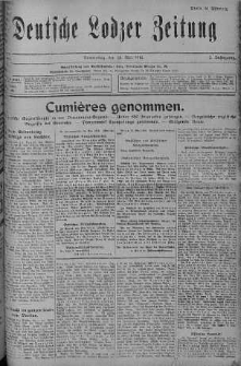 Deutsche Lodzer Zeitung 25 maj 1916 nr 144