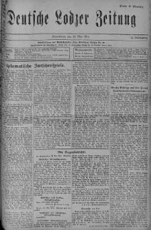Deutsche Lodzer Zeitung 27 maj 1916 nr 146