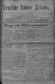 Deutsche Lodzer Zeitung 1 czerwiec 1916 nr 151
