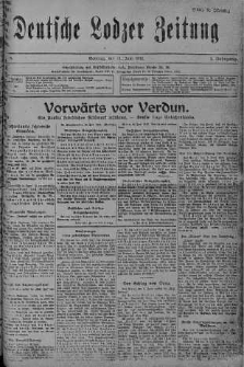 Deutsche Lodzer Zeitung 11 czerwiec 1916 nr 161