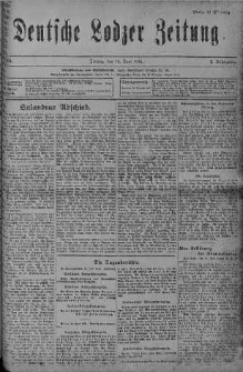 Deutsche Lodzer Zeitung 16 czerwiec 1916 nr 165