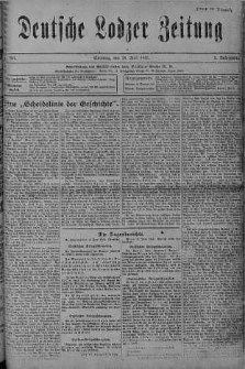 Deutsche Lodzer Zeitung 18 czerwiec 1916 nr 167