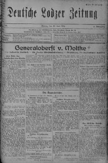 Deutsche Lodzer Zeitung 19 czerwiec 1916 nr 168