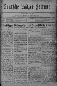 Deutsche Lodzer Zeitung 20 czerwiec 1916 nr 169