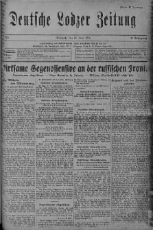 Deutsche Lodzer Zeitung 21 czerwiec 1916 nr 170