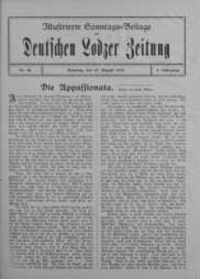 Illustrierte Sonntagsbeilage zur Deutschen Lodzer Zeitung 27 sierpień 1916 nr 34