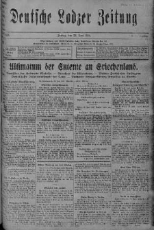Deutsche Lodzer Zeitung 23 czerwiec 1916 nr 172