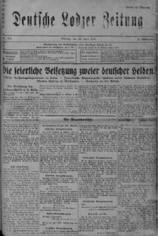 Deutsche Lodzer Zeitung 26 czerwiec 1916 nr 175