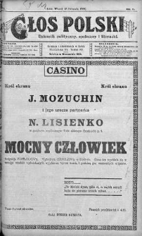 Głos Polski : dziennik polityczny, społeczny i literacki 18 listopad 1919 nr 316