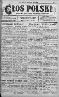 Głos Polski : dziennik polityczny, społeczny i literacki 11 grudzień 1919 nr 338