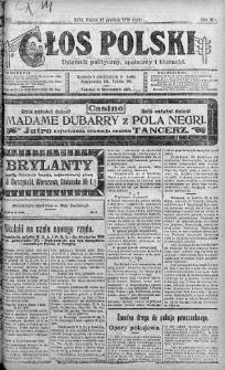 Głos Polski : dziennik polityczny, społeczny i literacki 12 grudzień 1919 nr 339