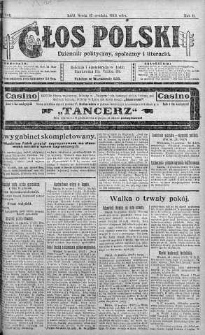 Głos Polski : dziennik polityczny, społeczny i literacki 17 grudzień 1919 nr 344