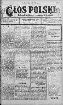 Głos Polski : dziennik polityczny, społeczny i literacki 24 grudzień 1919 nr 351