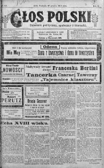 Głos Polski : dziennik polityczny, społeczny i literacki 28 grudzień 1919 nr 353