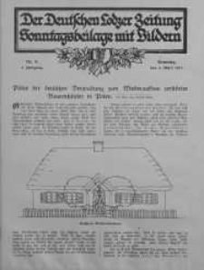 Illustrierte Sonntagsbeilage zur Deutschen Lodzer Zeitung 4 marzec 1917 nr 9