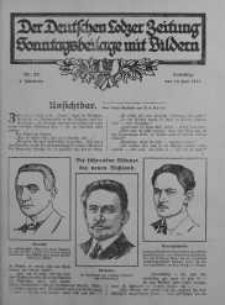 Illustrierte Sonntagsbeilage zur Deutschen Lodzer Zeitung 10 czerwiec 1917 nr 23