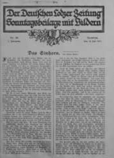 Illustrierte Sonntagsbeilage zur Deutschen Lodzer Zeitung 15 lipiec 1917 nr 28