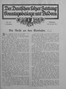 Illustrierte Sonntagsbeilage zur Deutschen Lodzer Zeitung 29 lipiec 1917 nr 30
